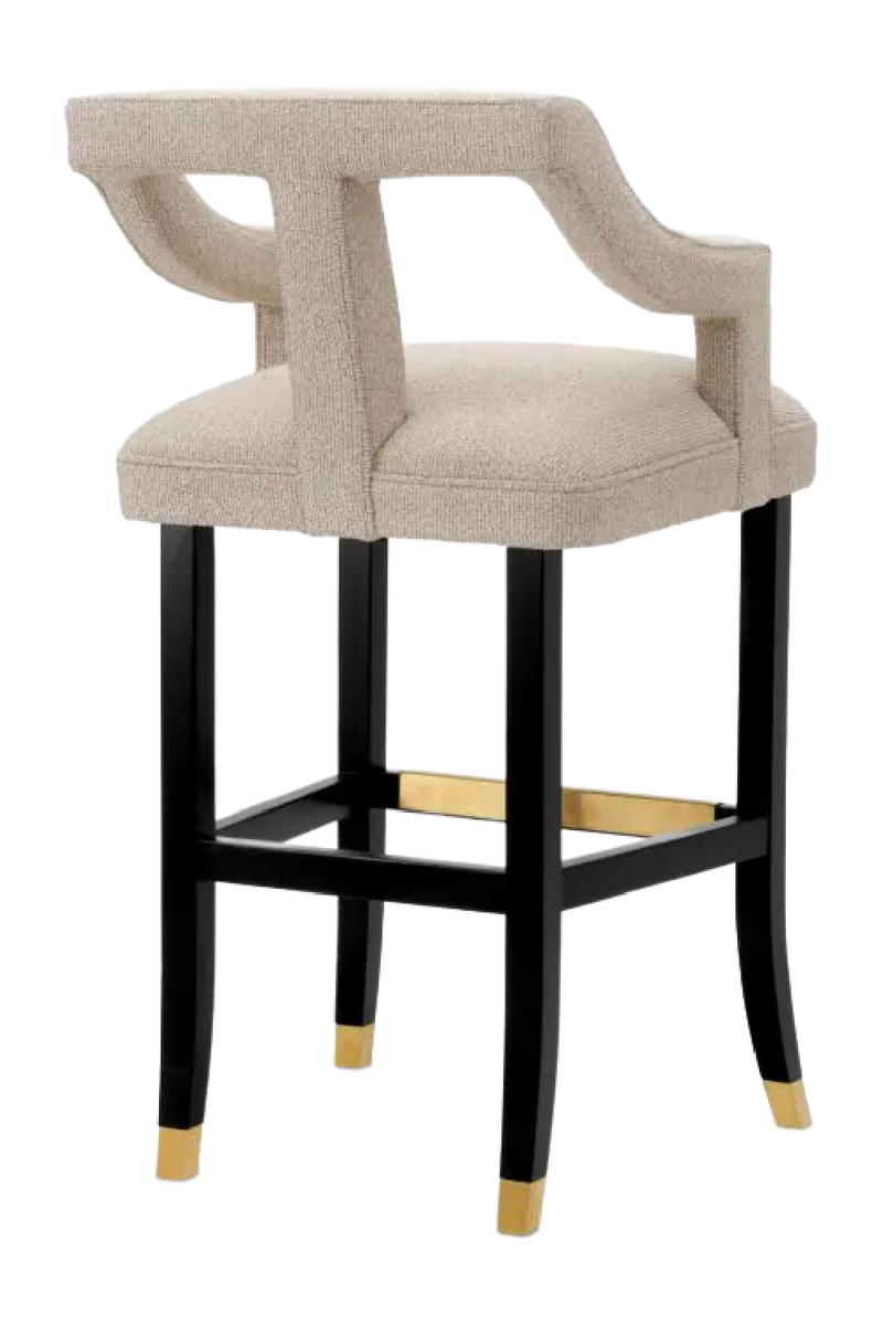 Beige Cut-Out Bar Stool | Met x Eichholtz Roumier