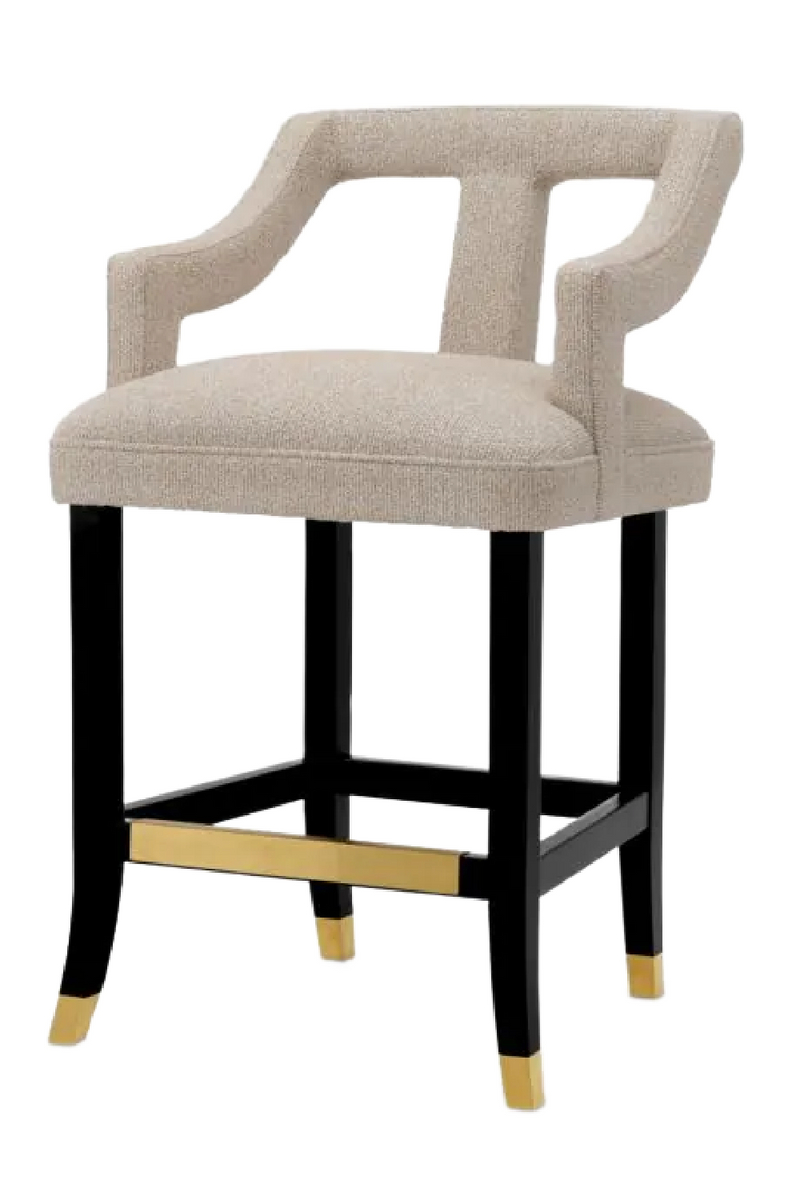 Beige Cut-Out Counter Stool | Met x Eichholtz Roumier