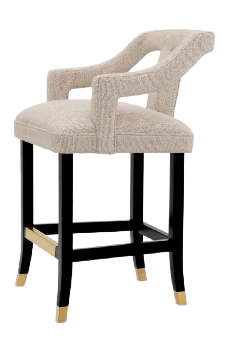 Beige Cut-Out Counter Stool | Met x Eichholtz Roumier