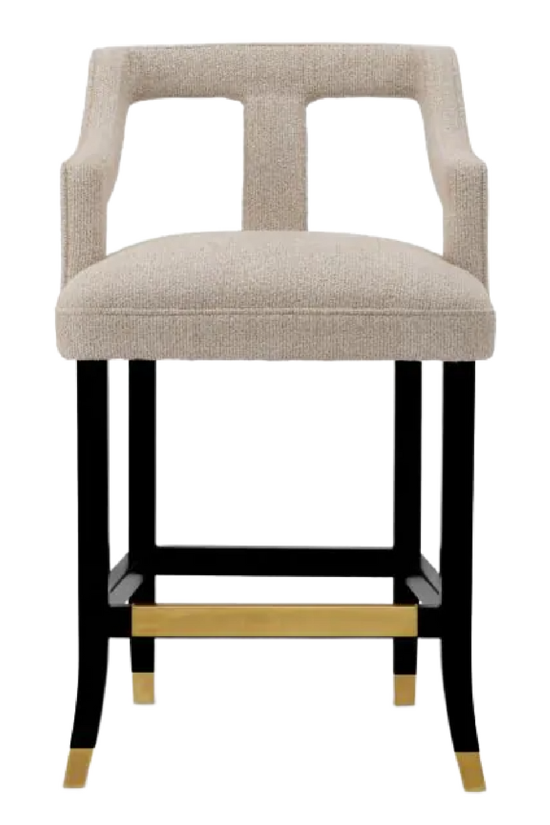 Beige Cut-Out Counter Stool | Met x Eichholtz Roumier