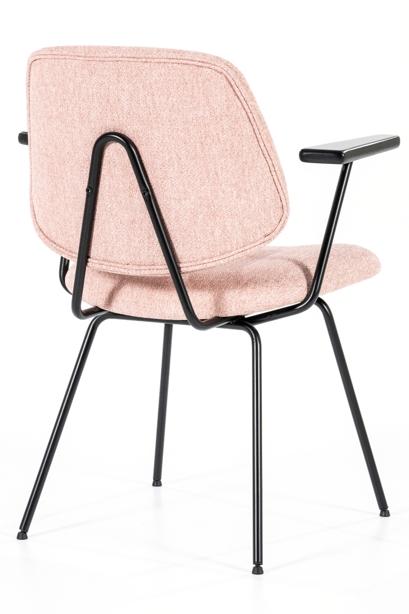 Pink Fletcher Dining Chair With Armrest | Eleonora Lynn | Oroatrade.com