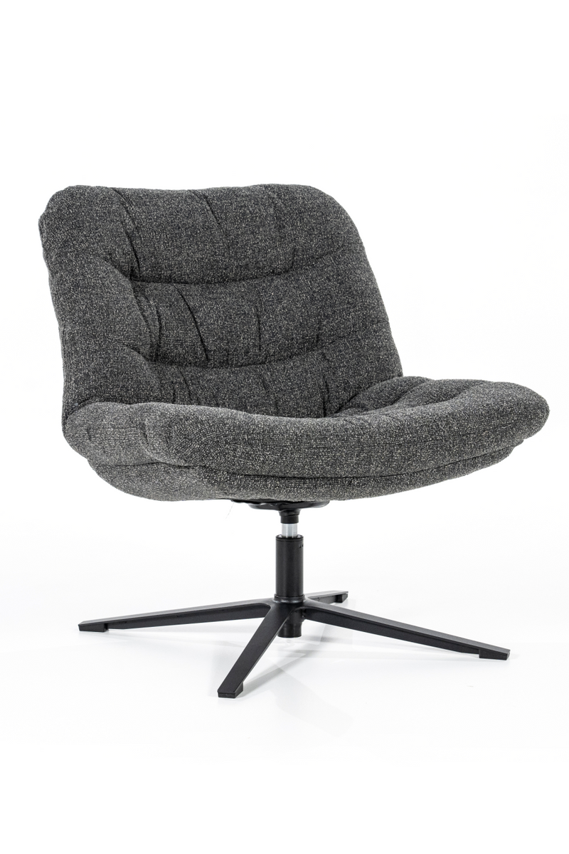 Gray Upholstered Swivel Chair | Eleonora Danica | Oroatrade.com