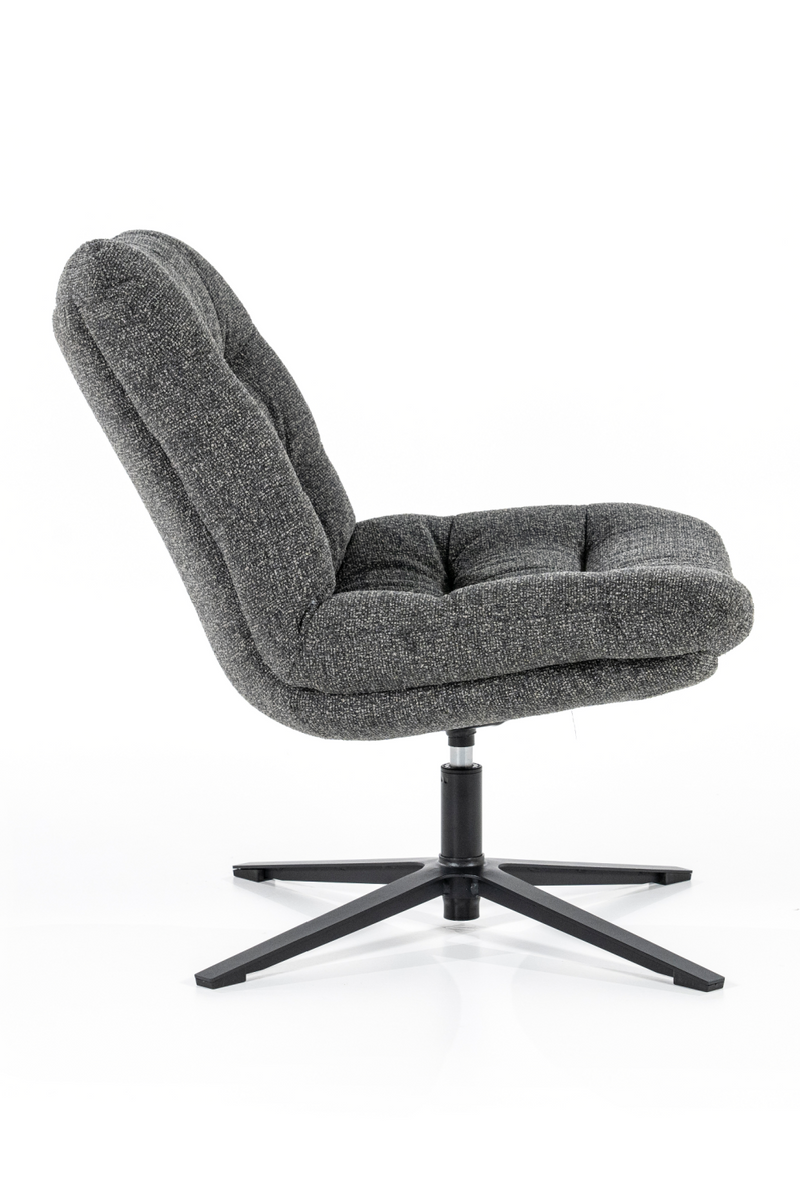 Gray Upholstered Swivel Chair | Eleonora Danica | Oroatrade.com