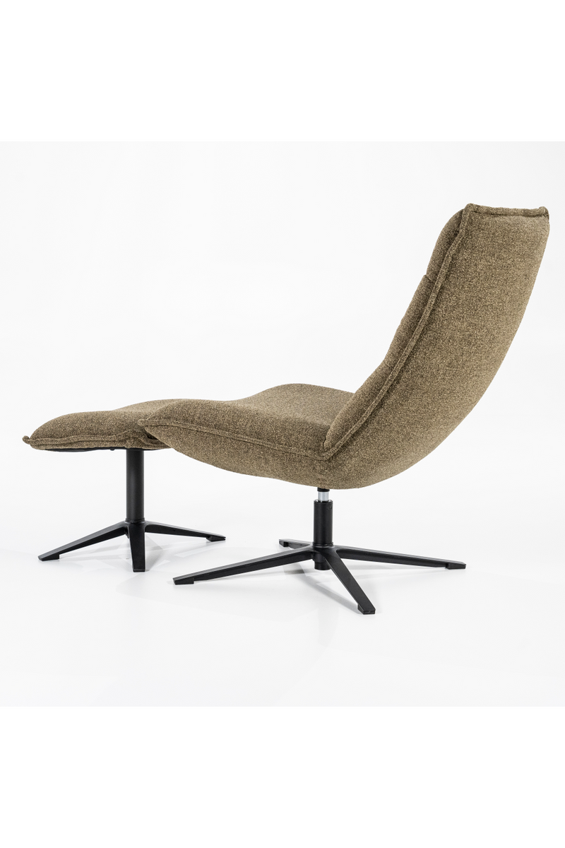 Green Swivel Chair With Footstool | Eleonora Marcus | Oroatrade.com