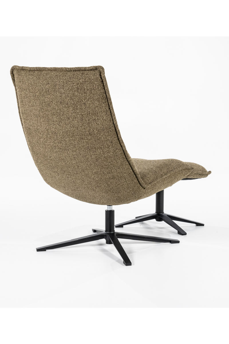 Green Swivel Chair With Footstool | Eleonora Marcus | Oroatrade.com