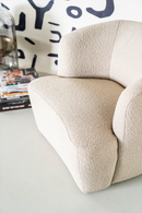 Boucle Upholstered Barrel Chair | Eleonora Charlotte | Oroatrade.com
