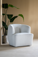Boucle Upholstered Barrel Chair | Eleonora Charlotte | Oroatrade.com