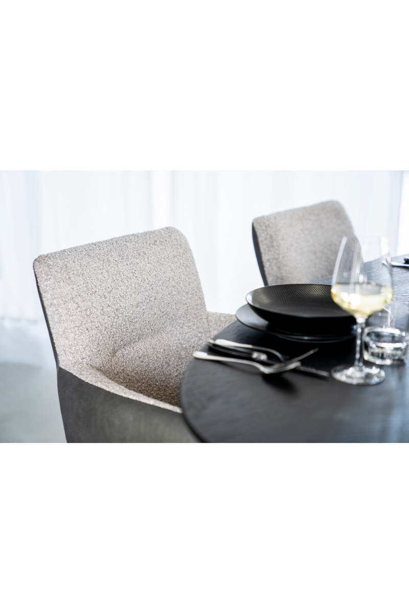 Beige Bouclé With Gray Dining Chair | Eleonora Stef | Oroatrade.com