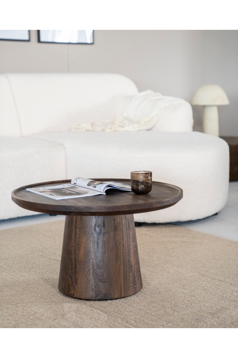 Wooden Pedestal Coffee Table | Eleonora Ron | Oroatrade.com