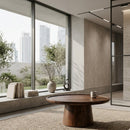 Wooden Pedestal Coffee Table | Eleonora Ron