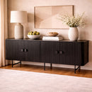 Wooden 4-Door Sideboard | Eleonora Remi