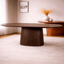 Mango Wood Pedestal Dining Table M | Eleonora Aron