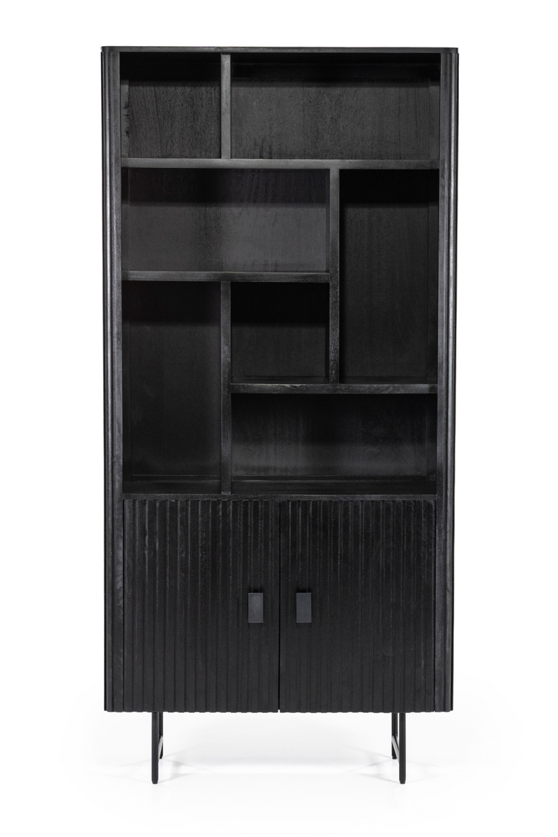 Black Mango Wood Bookcase | Eleonora Remi | Oroatrade.com