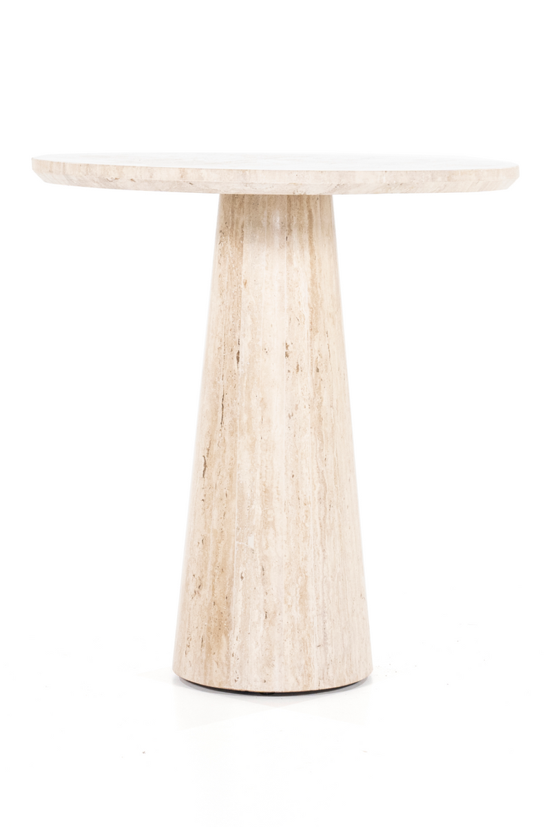 Travertine Pedestal Dining Table | Eleonora Aime | Oroatrade.com