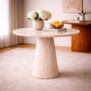 Travertine Pedestal Dining Table | Eleonora Aime
