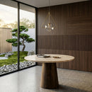 Travertine Pedestal Dining Table | Eleonora Aikin