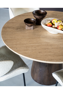 Travertine Pedestal Dining Table | Eleonora Aikin | Oroatrade.com