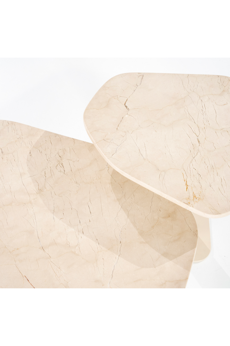 Hexagonal White Marble Side Table | Eleonora Lorenzo | Oroatrade.com