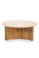 Round Mango Wood Coffee Table | Eleonora Sara | Oroatrade.com