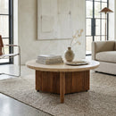 Round Mango Wood Coffee Table | Eleonora Sara