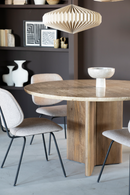 Round Mango Wood Dining Table | Eleonora Sara | Oroatrade.com