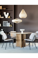 Round Mango Wood Dining Table | Eleonora Sara | Oroatrade.com