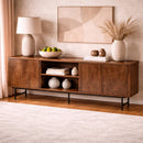 Mango Wood 3-Door Sideboard | Eleonora Lio