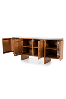 Modern Acacia 4-Door Sideboard | Eleonora Julian | Oroatrade.com