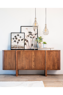 Modern Acacia 4-Door Sideboard | Eleonora Julian | Oroatrade.com
