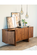 Modern Acacia 4-Door Sideboard | Eleonora Julian | Oroatrade.com