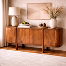 Modern Acacia 4-Door Sideboard | Eleonora Julian