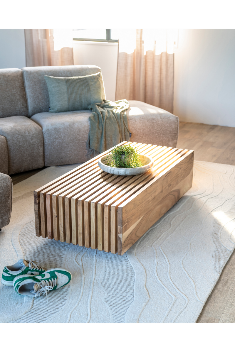 Slatted Rectangular Coffee Table | Eleonora Tom | Oroatrade.com