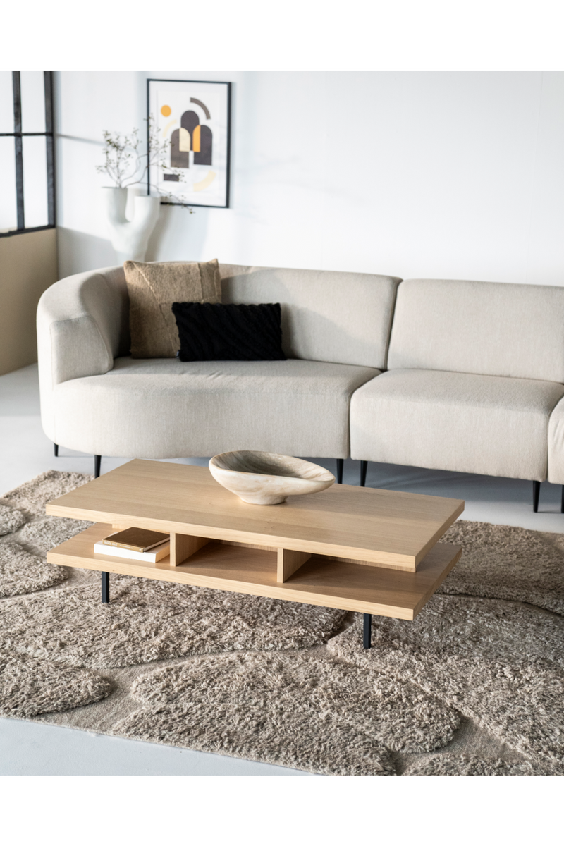 Natural Oak Coffee Table | Eleonora | Oroatrade.com