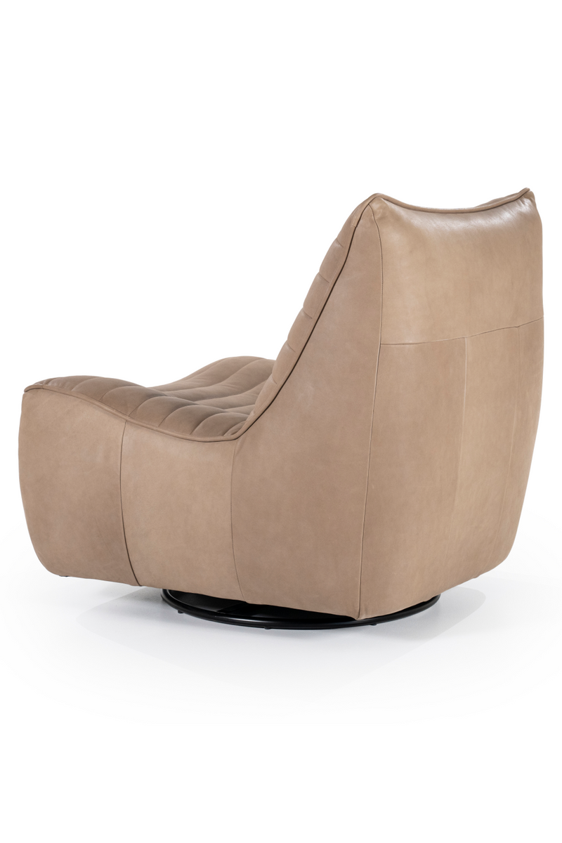 Chanelled Leather Lounge Chair | Eleonora Matthew | Oroatrade.com