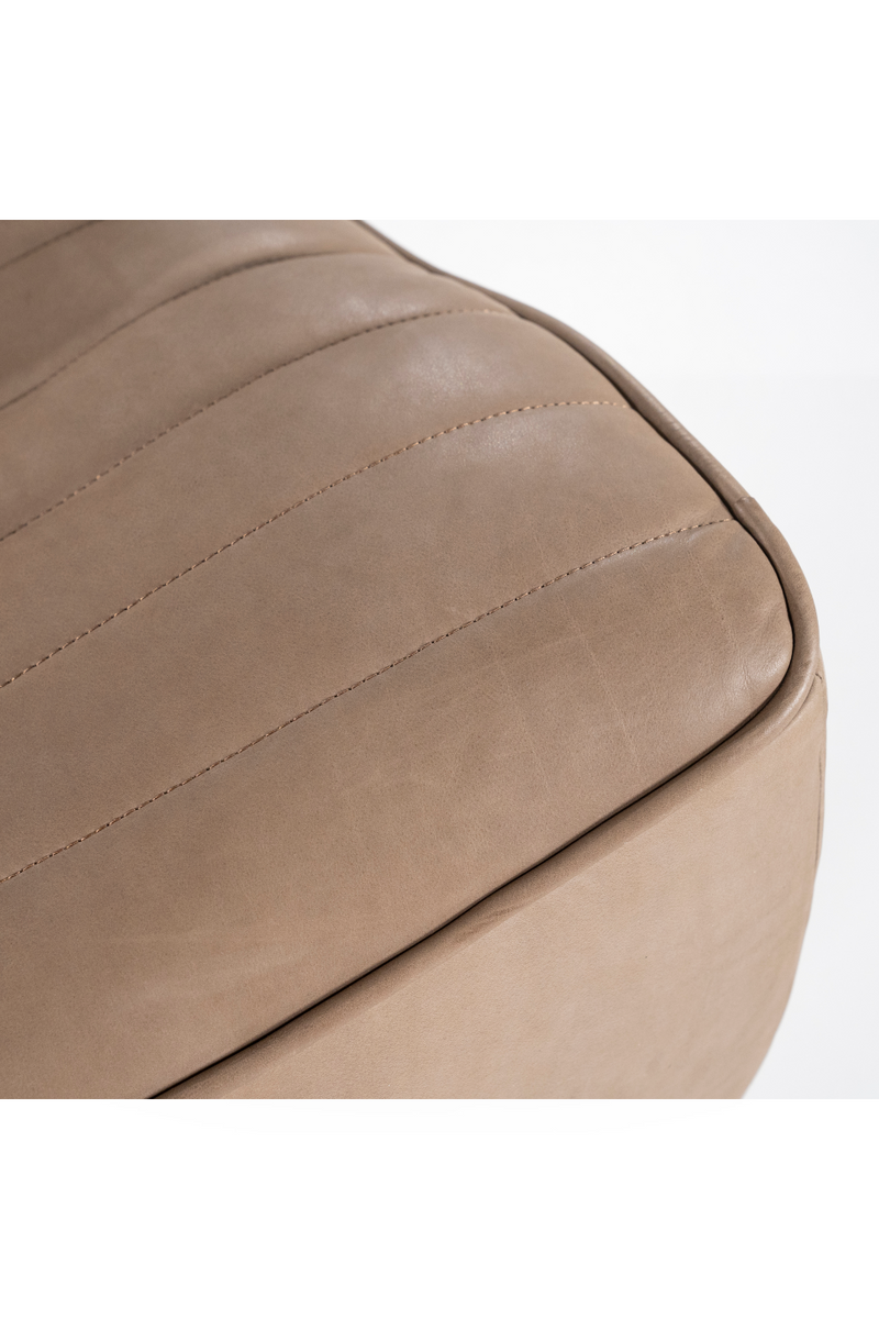 Chanelled Leather Lounge Chair | Eleonora Matthew | Oroatrade.com