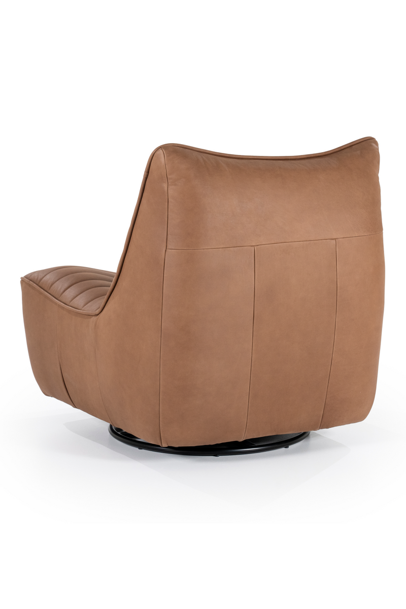 Chanelled Leather Lounge Chair | Eleonora Matthew | Oroatrade.com