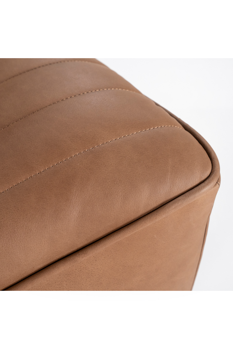 Chanelled Leather Lounge Chair | Eleonora Matthew | Oroatrade.com