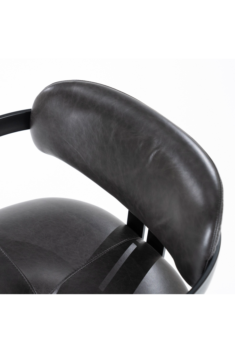 Black Leather Dining Chair | Eleonora Morris | Oroatrade.com