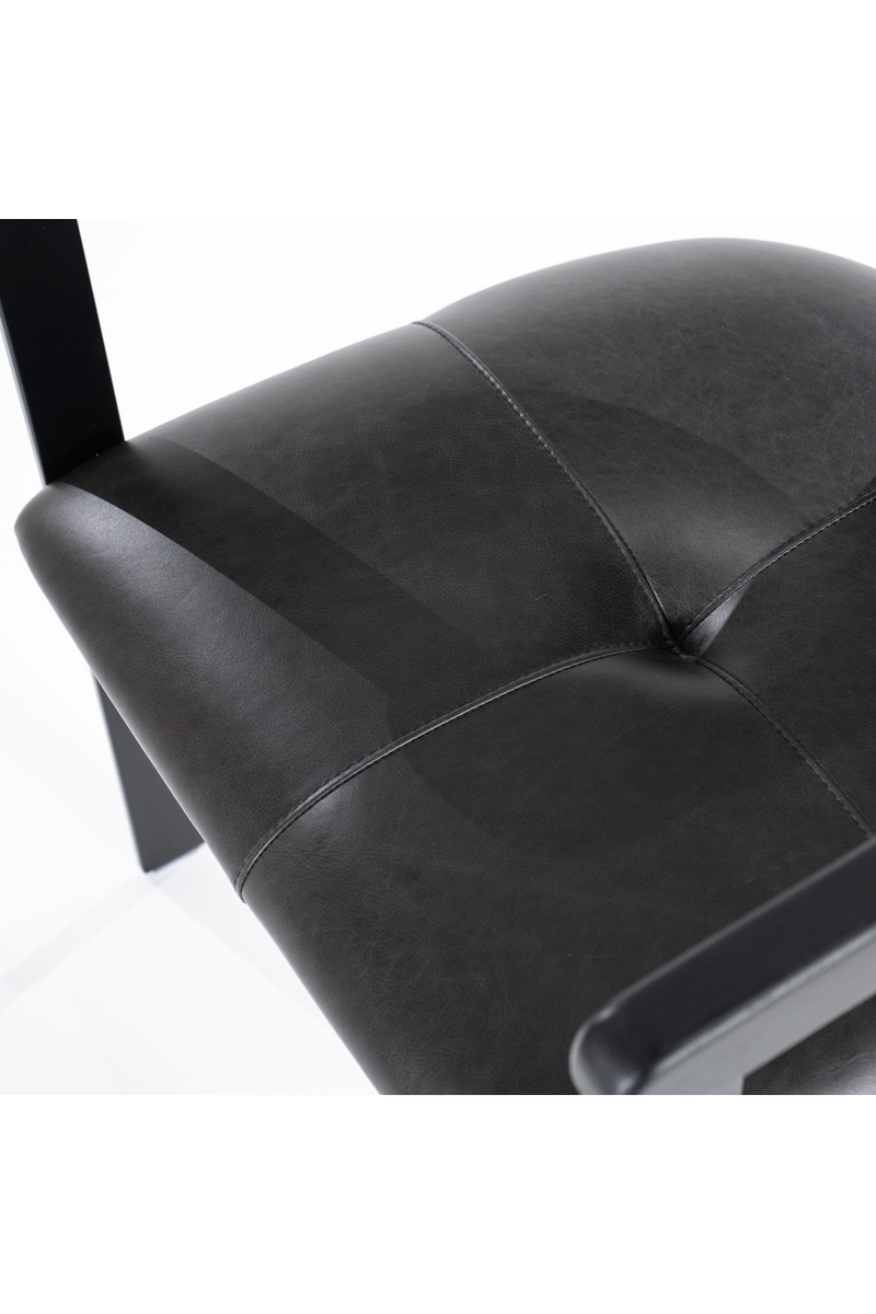 Black Leather Dining Chair | Eleonora Morris | Oroatrade.com