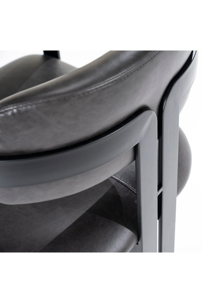 Black Leather Dining Chair | Eleonora Morris | Oroatrade.com