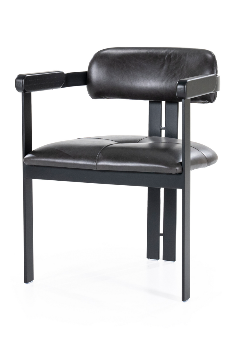 Black Leather Dining Chair | Eleonora Morris | Oroatrade.com