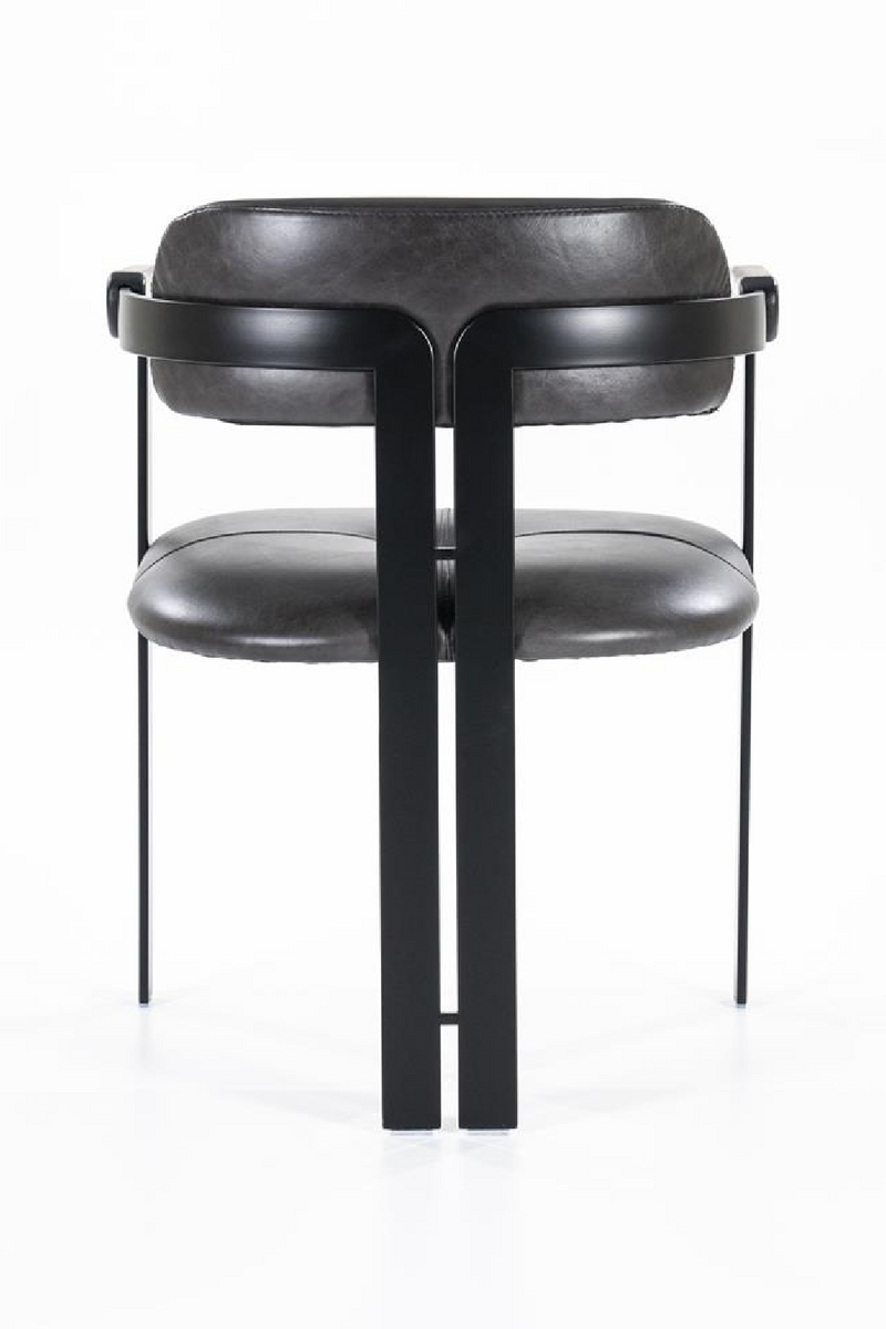 Black Leather Dining Chair | Eleonora Morris | Oroatrade.com