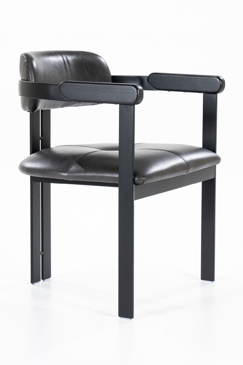 Black Leather Dining Chair | Eleonora Morris | Oroatrade.com