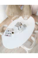 White Oval Glass Dining Table | Eleonora Elin | Oroatrade.com