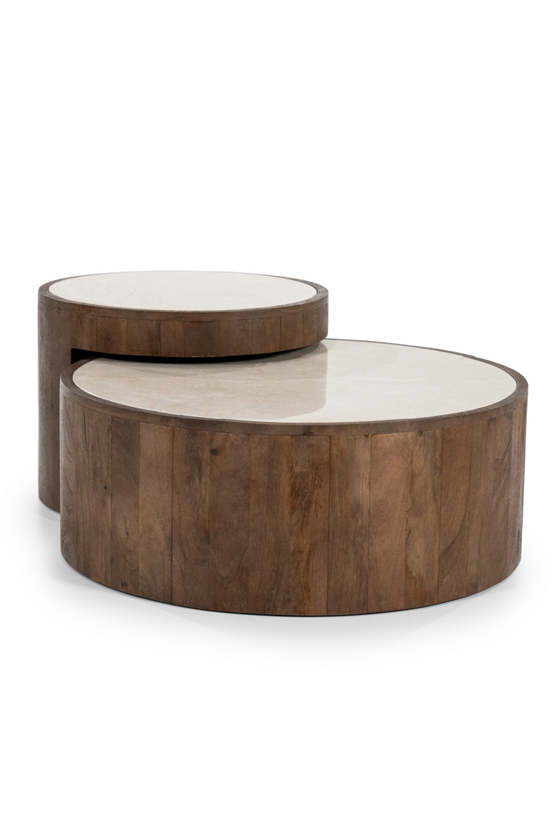 Marble Top Nested Coffee Tables (2) | Eleonora Hazel | Oroatrade.com