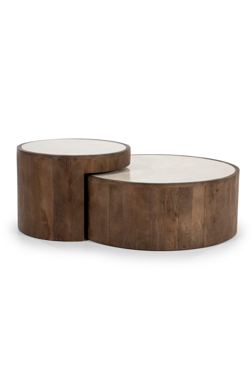 Marble Top Nested Coffee Tables (2) | Eleonora Hazel | Oroatrade.com