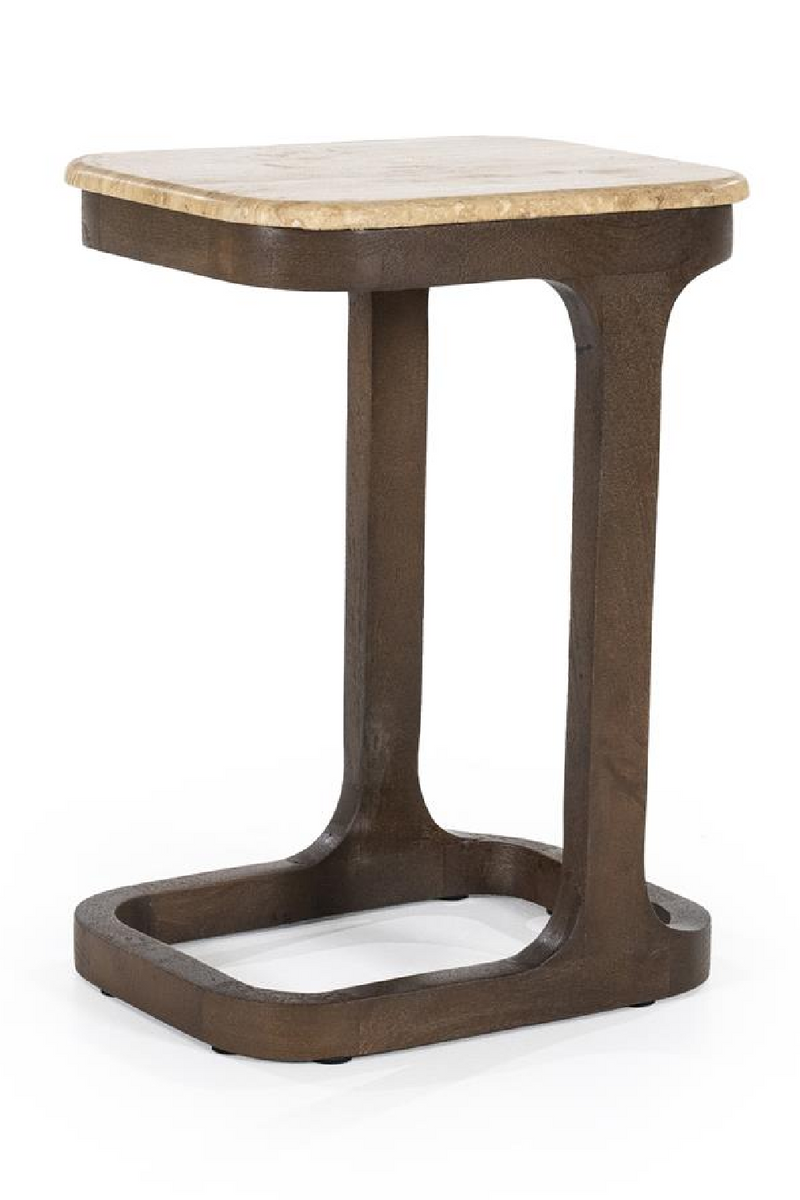 Travertine End Table | Eleonora Tyler | Oroatrade.com