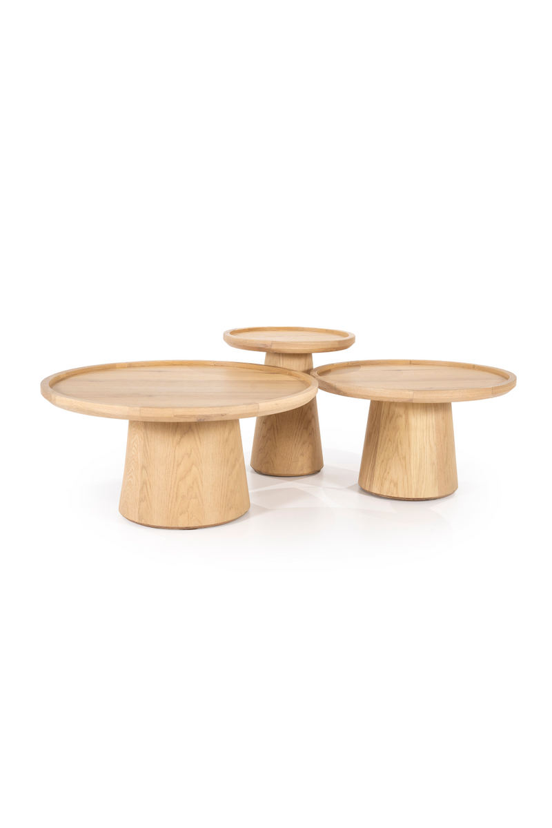 Lacquered Oak Pedestal Side Table | Eleonora Leia | Oroatrade.com