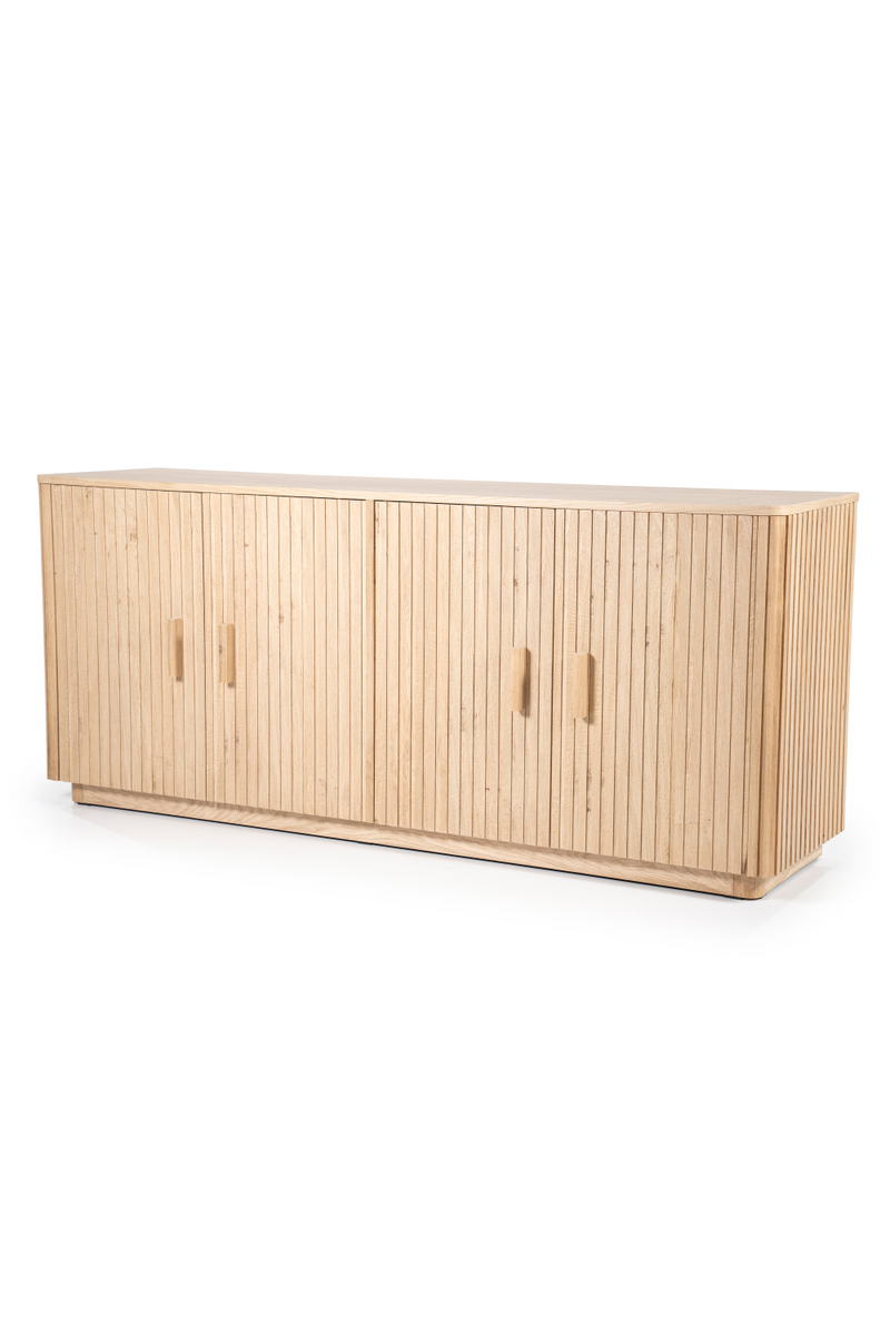 Oak Fluted 4-Door Sideboard | Eleonora Rosenborg | Oroatrade.com