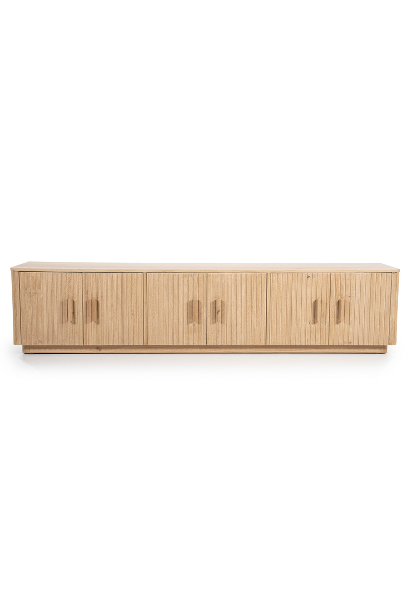 Oak Fluted 6-Door TV Cabinet | Eleonora Rosenborg | Oroatrade.com